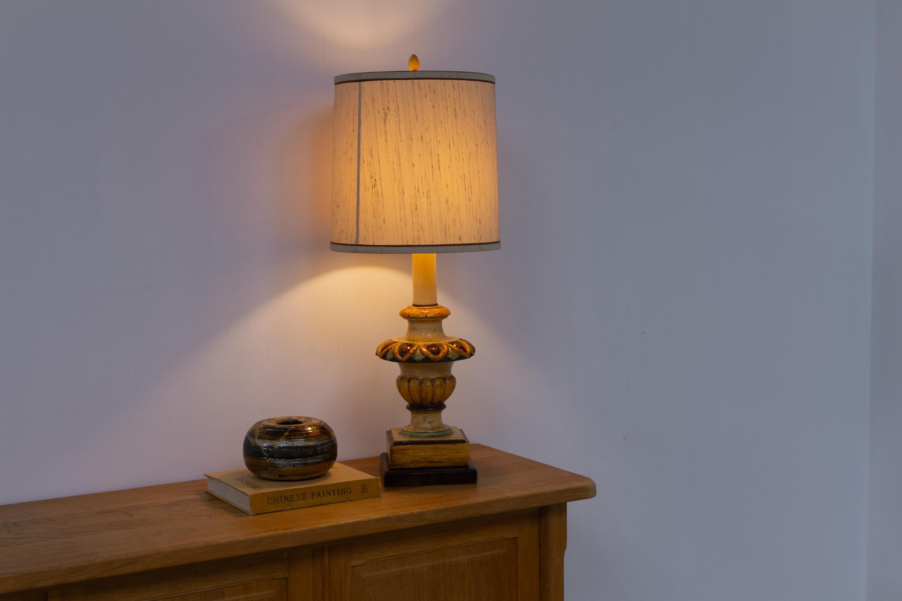 Mid-Century Frederick Cooper Ceramic Table Lamp, 1950s. In Good Condition For Sale In Asaa, DK
