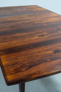 Midcentury Fredrik Kayser Rosewood Dining Table with 2 Extension Plates