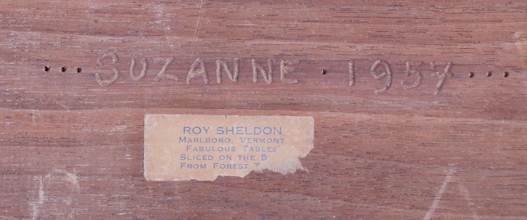 Table basse mi-siècle à bord libre de Roy Sheldon, datée de 1957 en vente 2