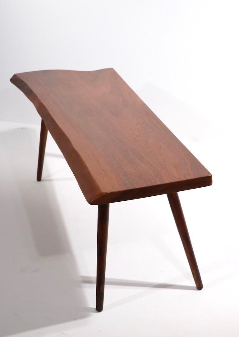 Mid Century Free Edge Coffee Table by Roy Sheldon Dated 1957 In Excellent Condition For Sale In New York, NY