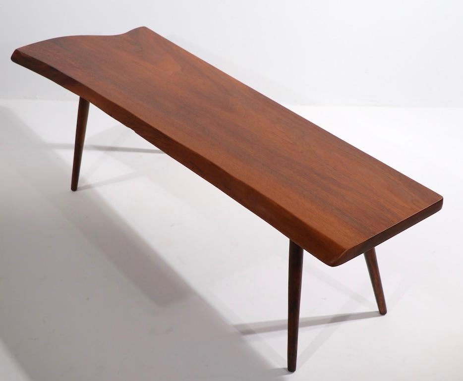 20th Century Mid Century Free Edge Coffee Table by Roy Sheldon Dated 1957 For Sale