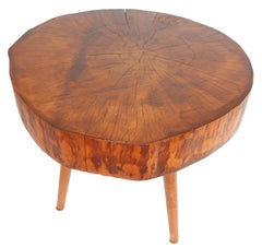 Mid Century Free Edge  Rustic Adirondack Side Table