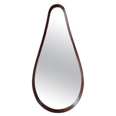 Miroir en bois de forme libre du milieu du siècle dernier, vers 1960, Italie