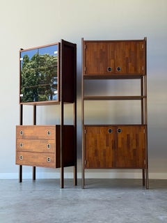 Freistehendes Wandregal aus der Mitte des Jahrhunderts von Ello