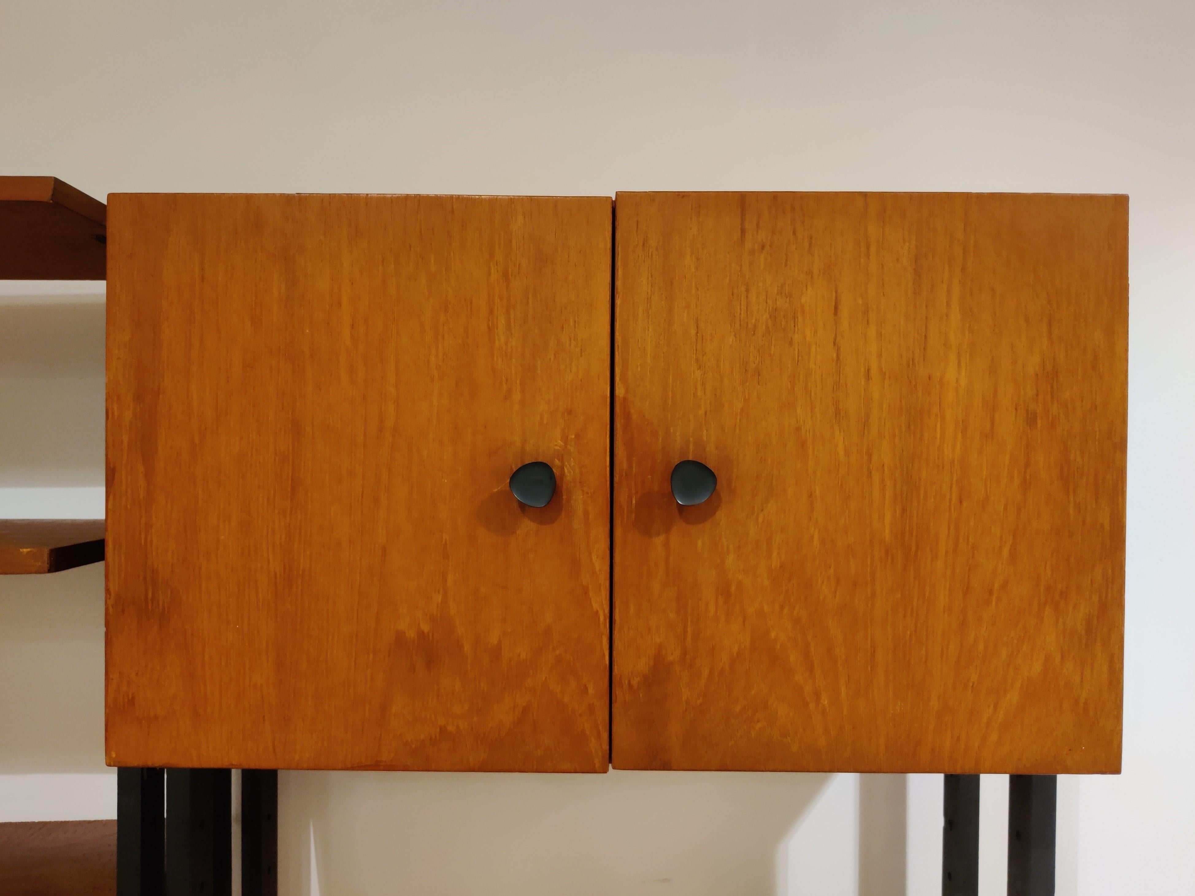 Midcentury Free Standing Wall Unit by Simplalux, 1960s 3