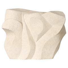 Mid Century Freeform Abstract Carved Stone Sculpture