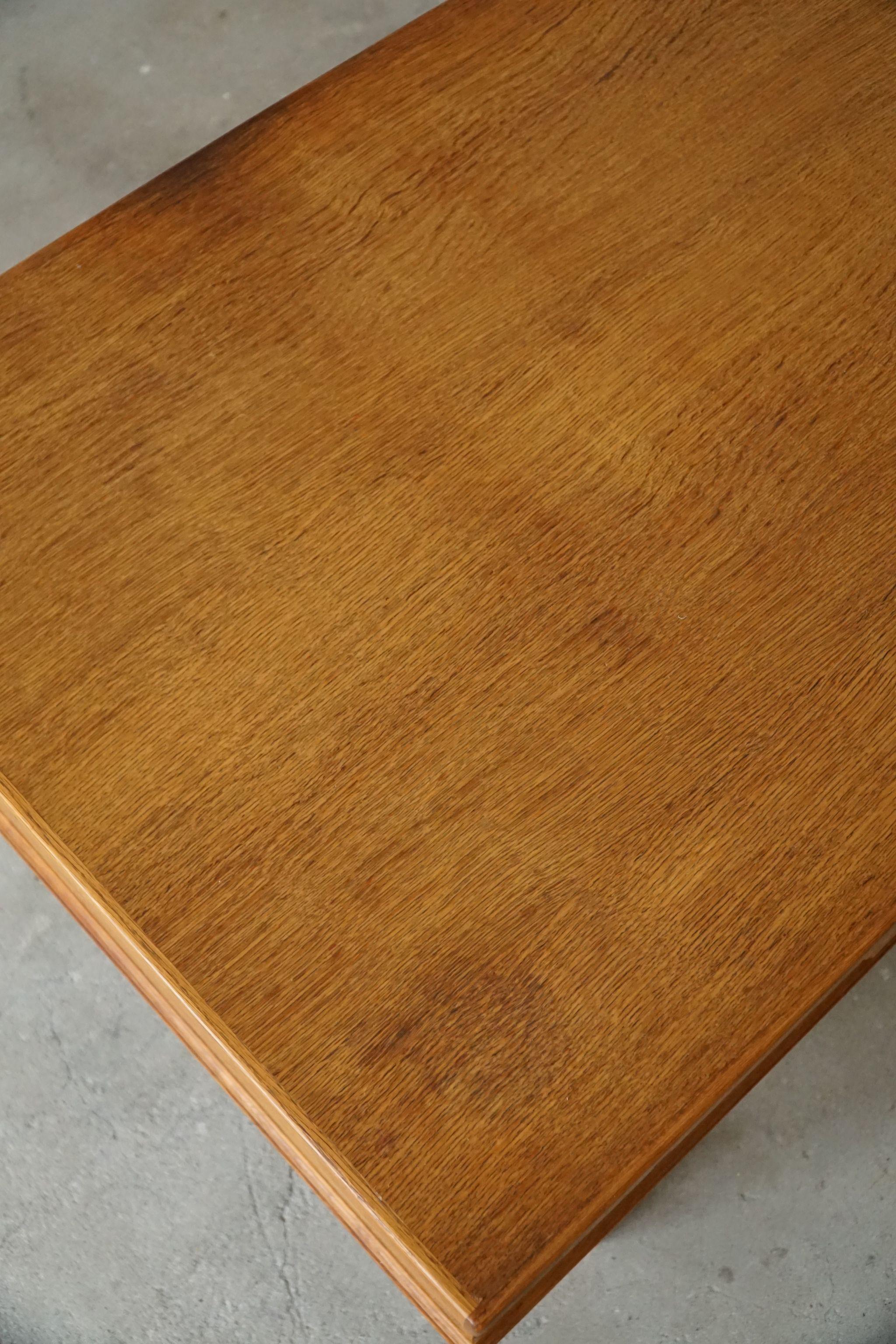 Midcentury Freestanding Desk in Oak, Made by a Danish Cabinetmaker, 1950s 1