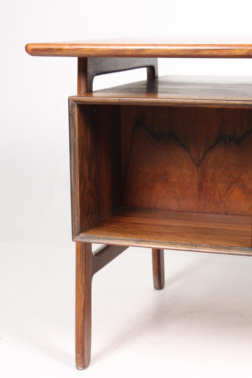 Midcentury Freestanding Desk in Rosewood by Oman Jun, 1950s 4