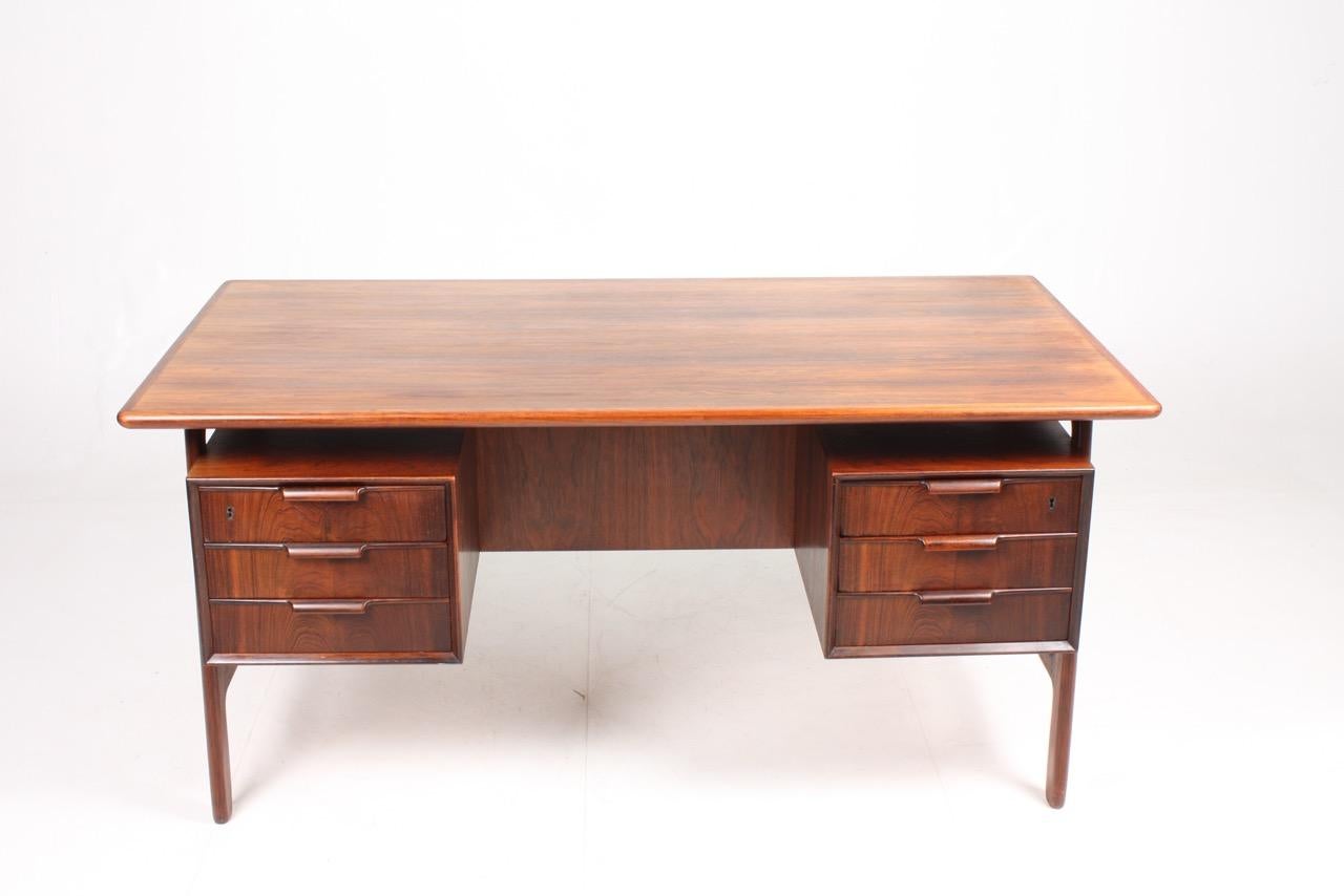 Mid-Century Modern Midcentury Freestanding Desk in Rosewood by Oman Jun, 1950s