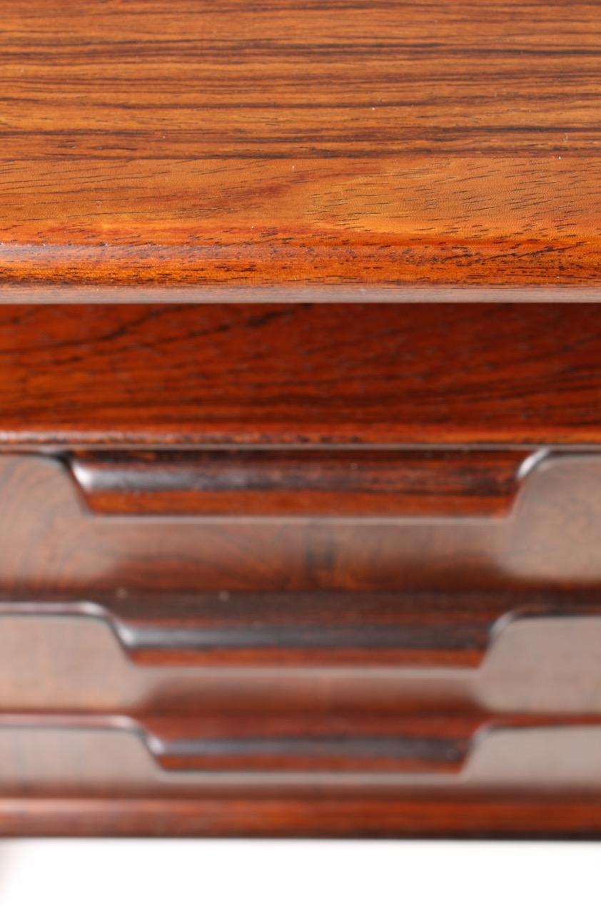 Midcentury Freestanding Desk in Rosewood by Oman Jun, 1950s In Excellent Condition In Lejre, DK