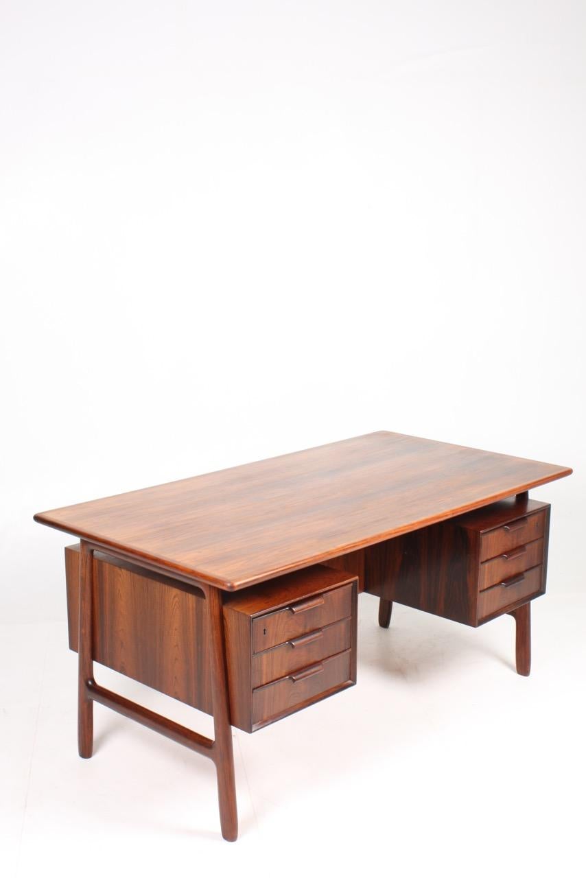 Mid-20th Century Midcentury Freestanding Desk in Rosewood by Oman Jun, 1950s