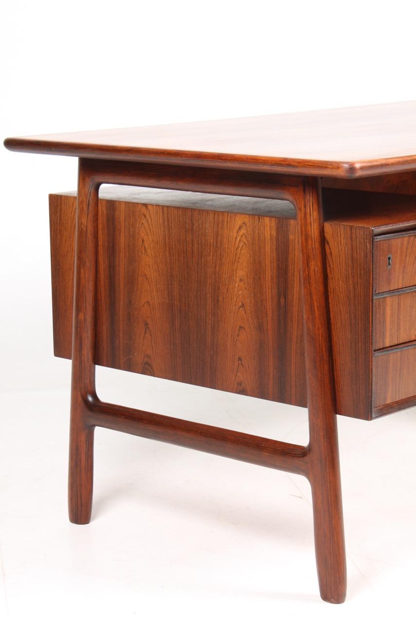 Midcentury Freestanding Desk in Rosewood by Oman Jun, 1950s 1