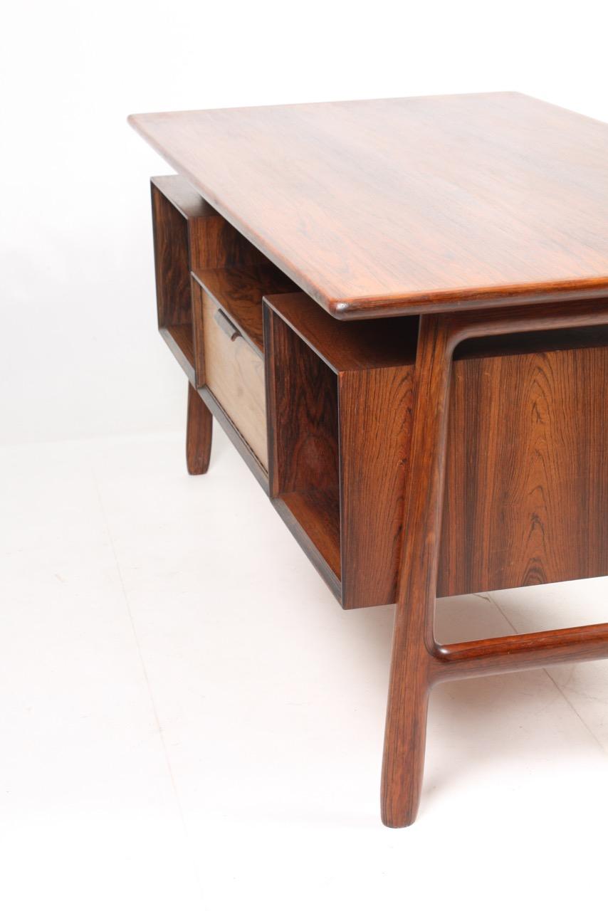 Midcentury Freestanding Desk in Rosewood by Oman Jun, 1950s 3