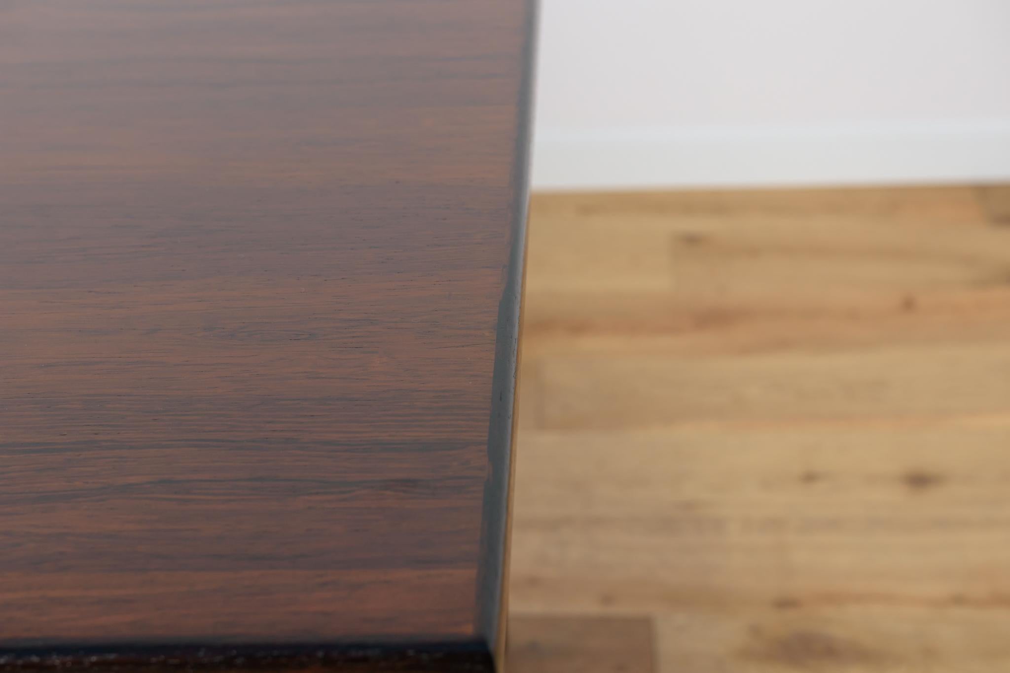Mid-Century Freestanding Rosewood Desk by Kai Kristiansen for Feldballes. For Sale 10