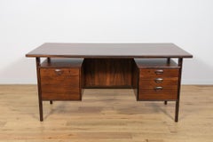 Mid-Century Freestanding Rosewood Desk by Kai Kristiansen for Feldballes.