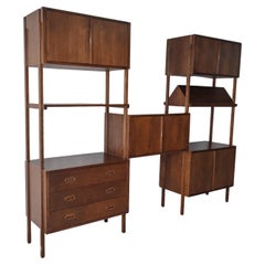 Mid Century Freestanding Shelving Unit Divider by Noral Olson