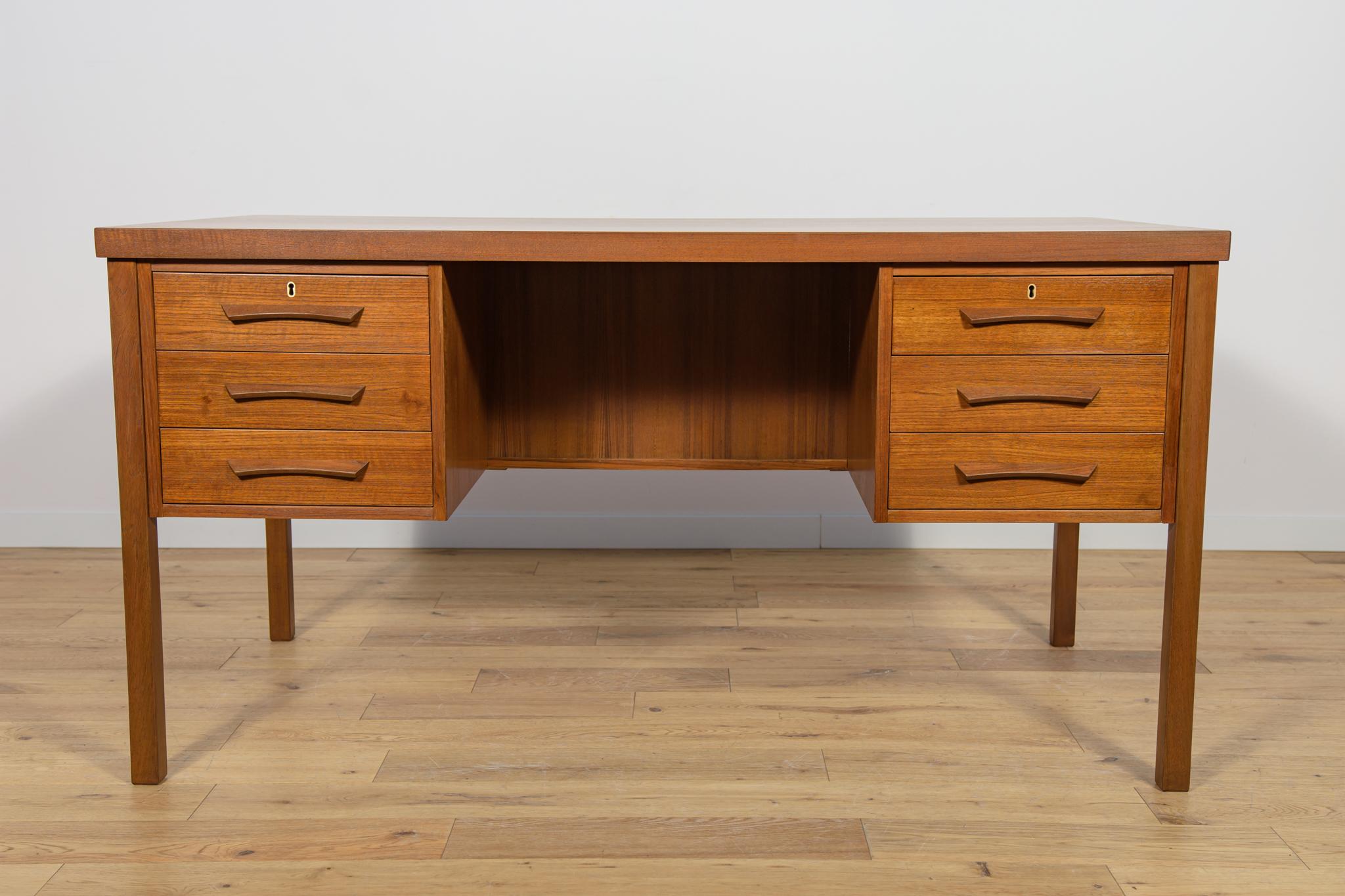 Danese Scrivania indipendente in teak di metà secolo, Danimarca, anni '60 in vendita