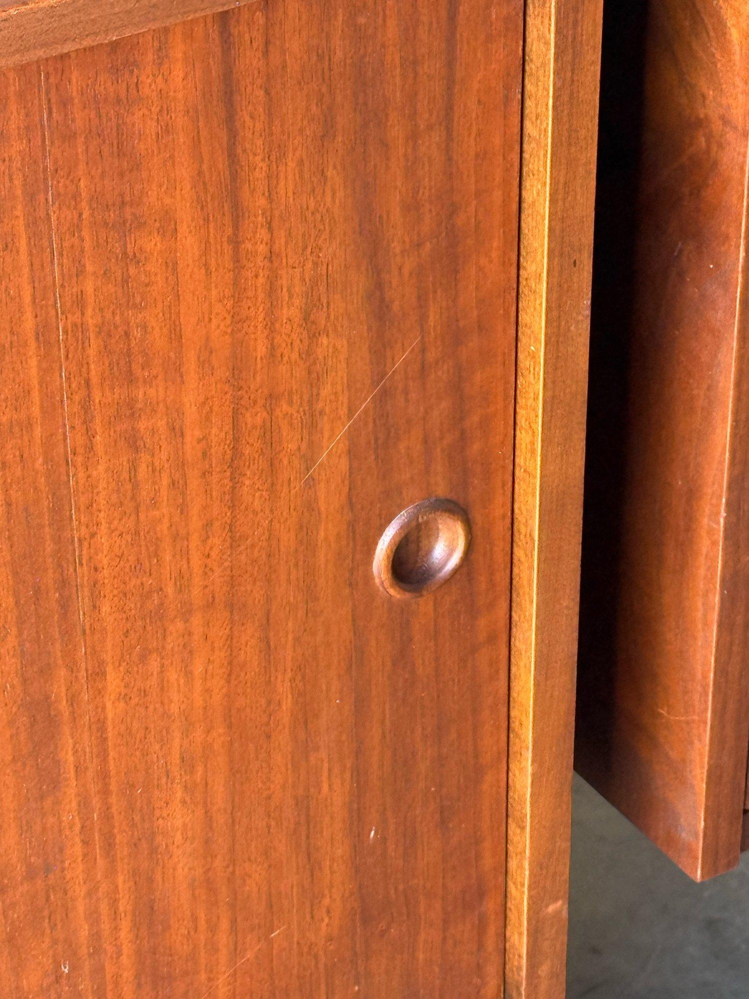 Mid-Century Freestanding Walnut Wall Unit 4