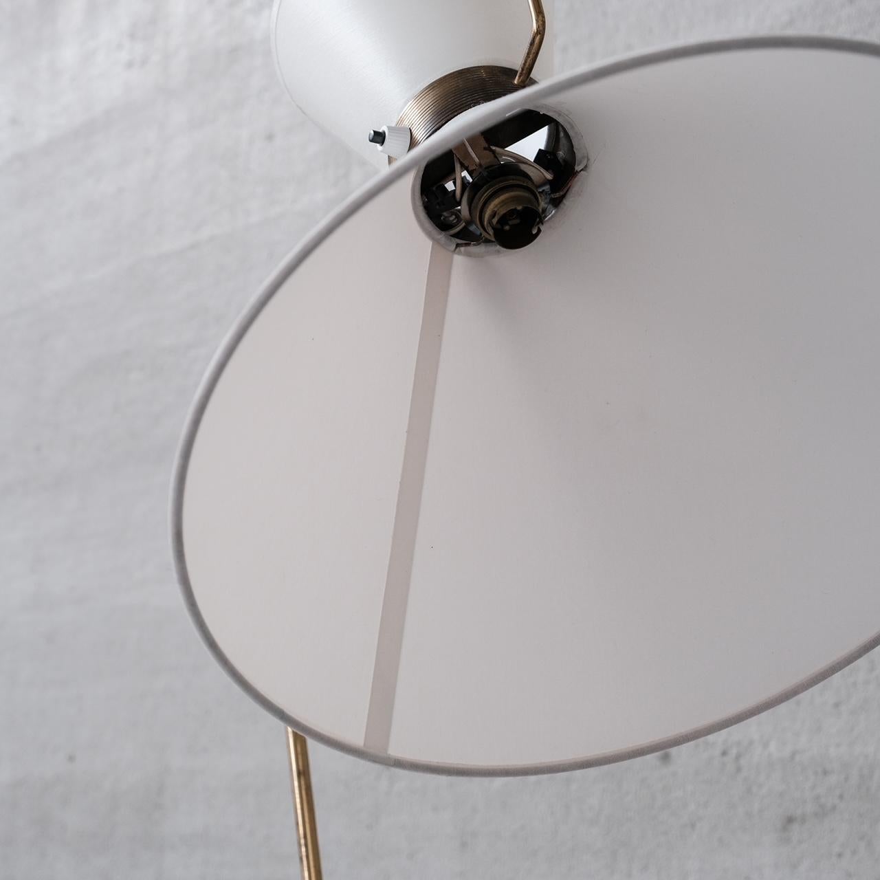 Mid-Century Modern Midcentury French Adjustable Brass Diabolo Floor Lamp by 'Arlus'