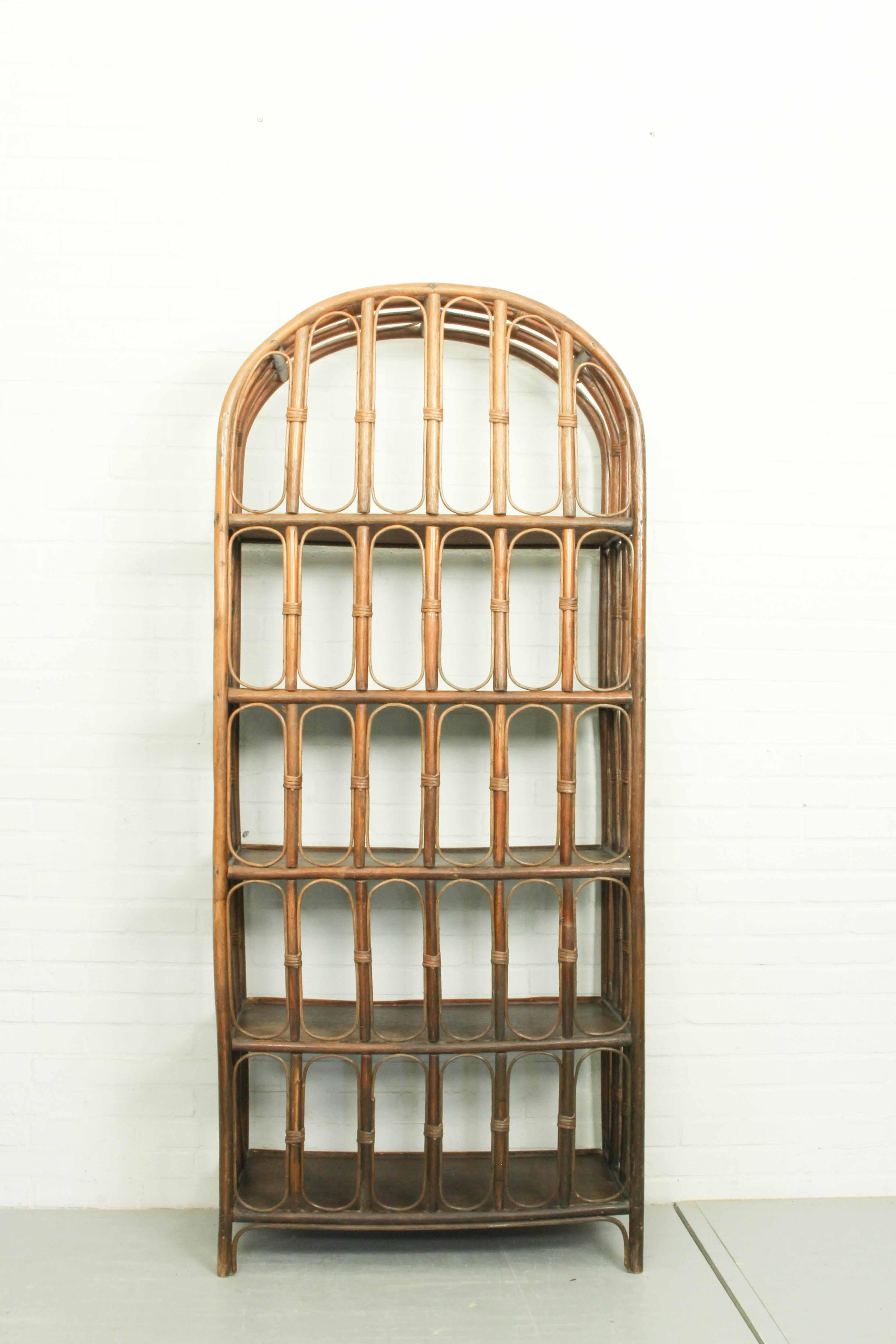 20th Century Mid-Century French Bamboo Etagere, 1960s For Sale