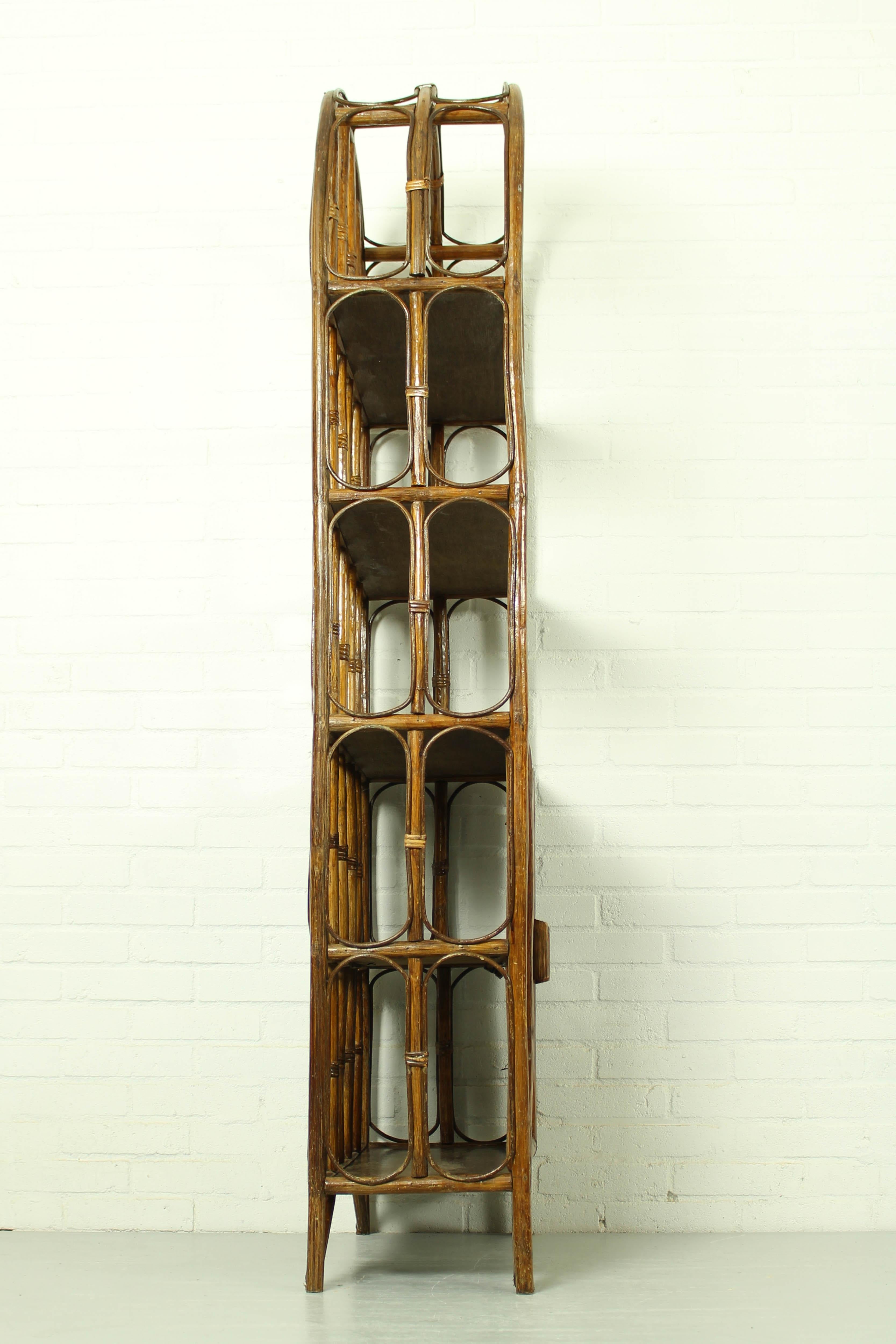 20th Century Mid-Century French Bamboo Etagere, France 1960s