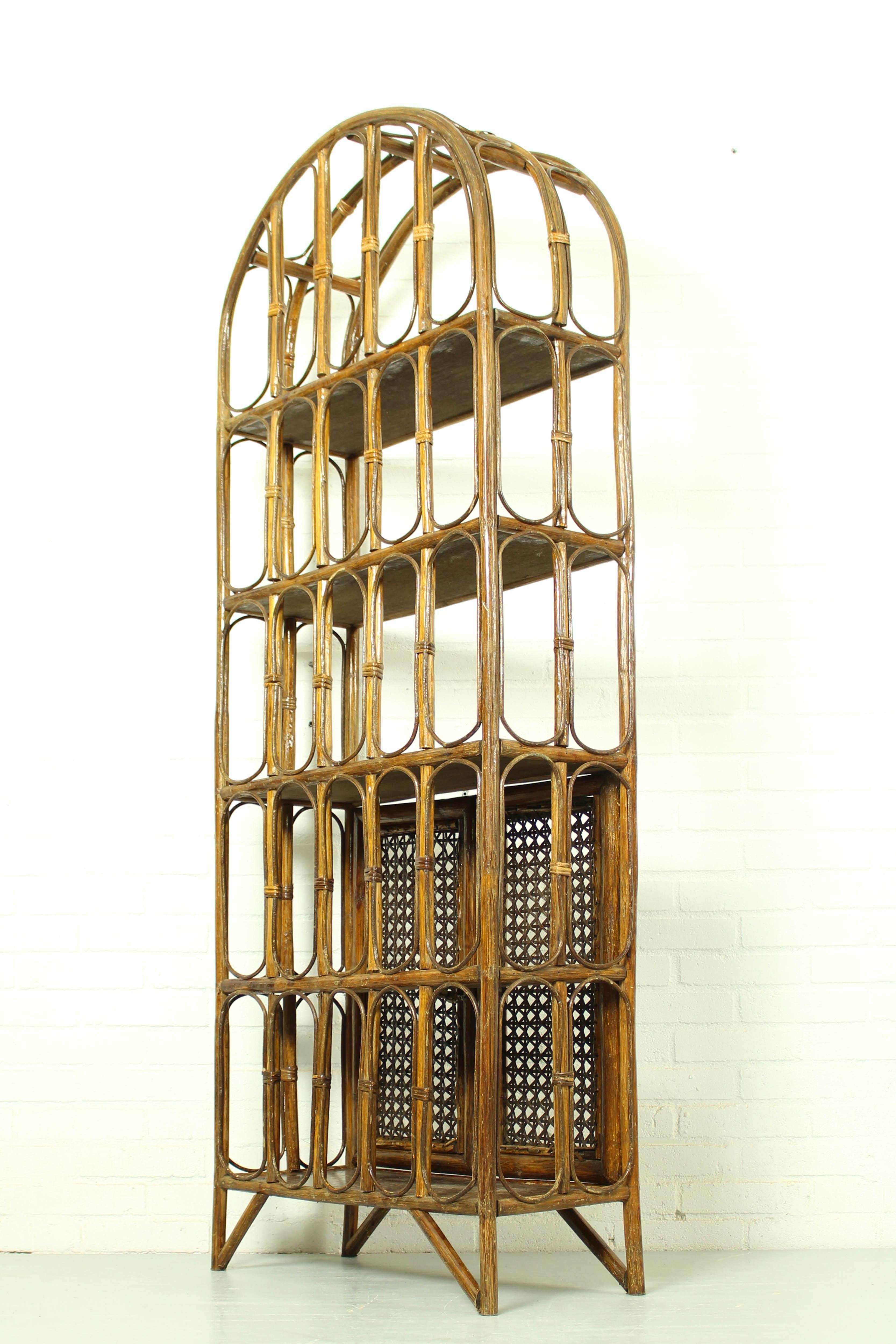 Mid-Century French Bamboo Etagere, France 1960s 1
