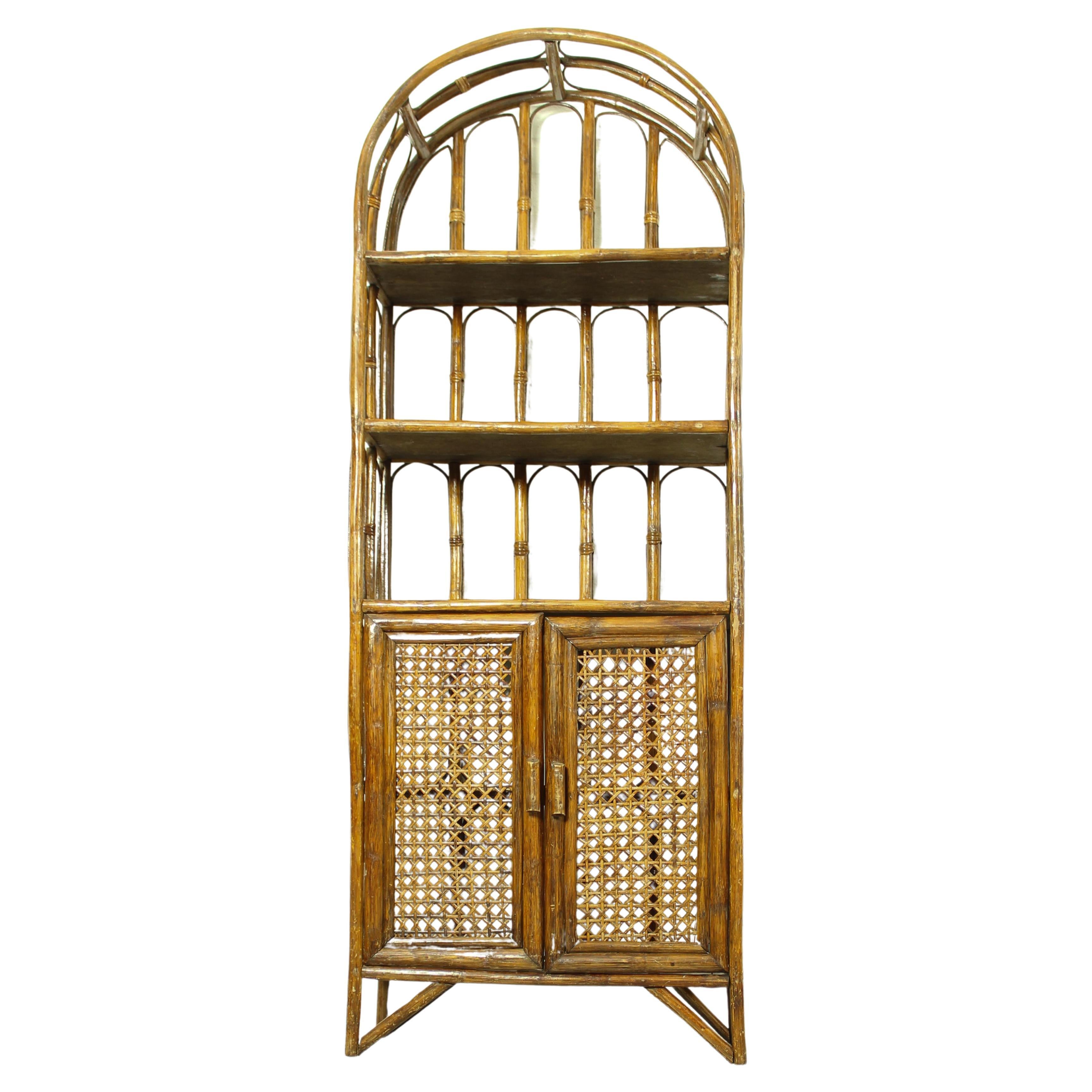 Mid-Century French Bamboo Etagere, France 1960s
