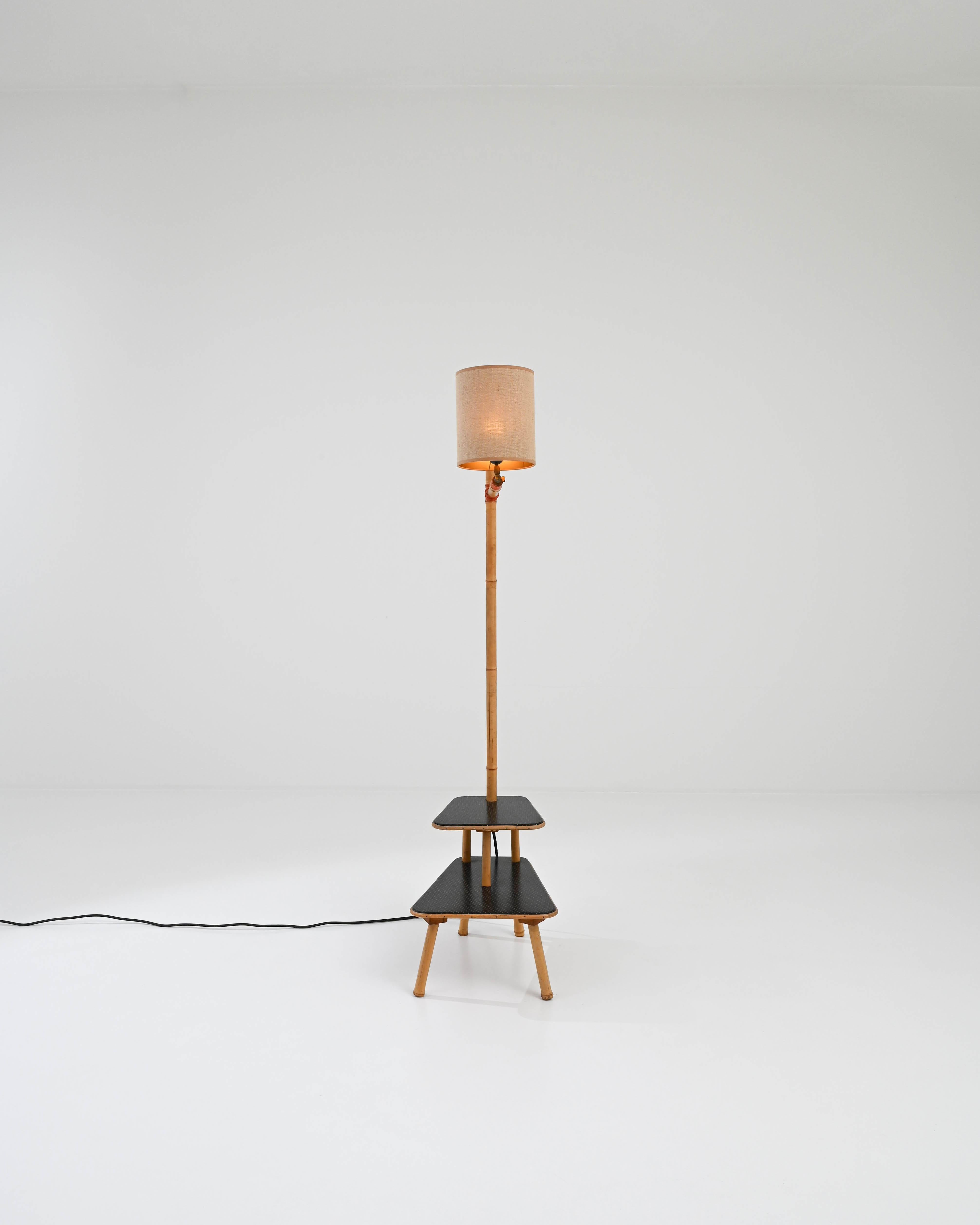 Mid-Century Modern Mid-Century French Bamboo Floor Lamp For Sale