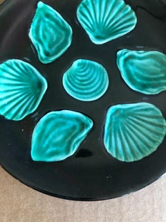 Ostrica in maiolica francese di metà secolo, Greene & Greene, circa 1950