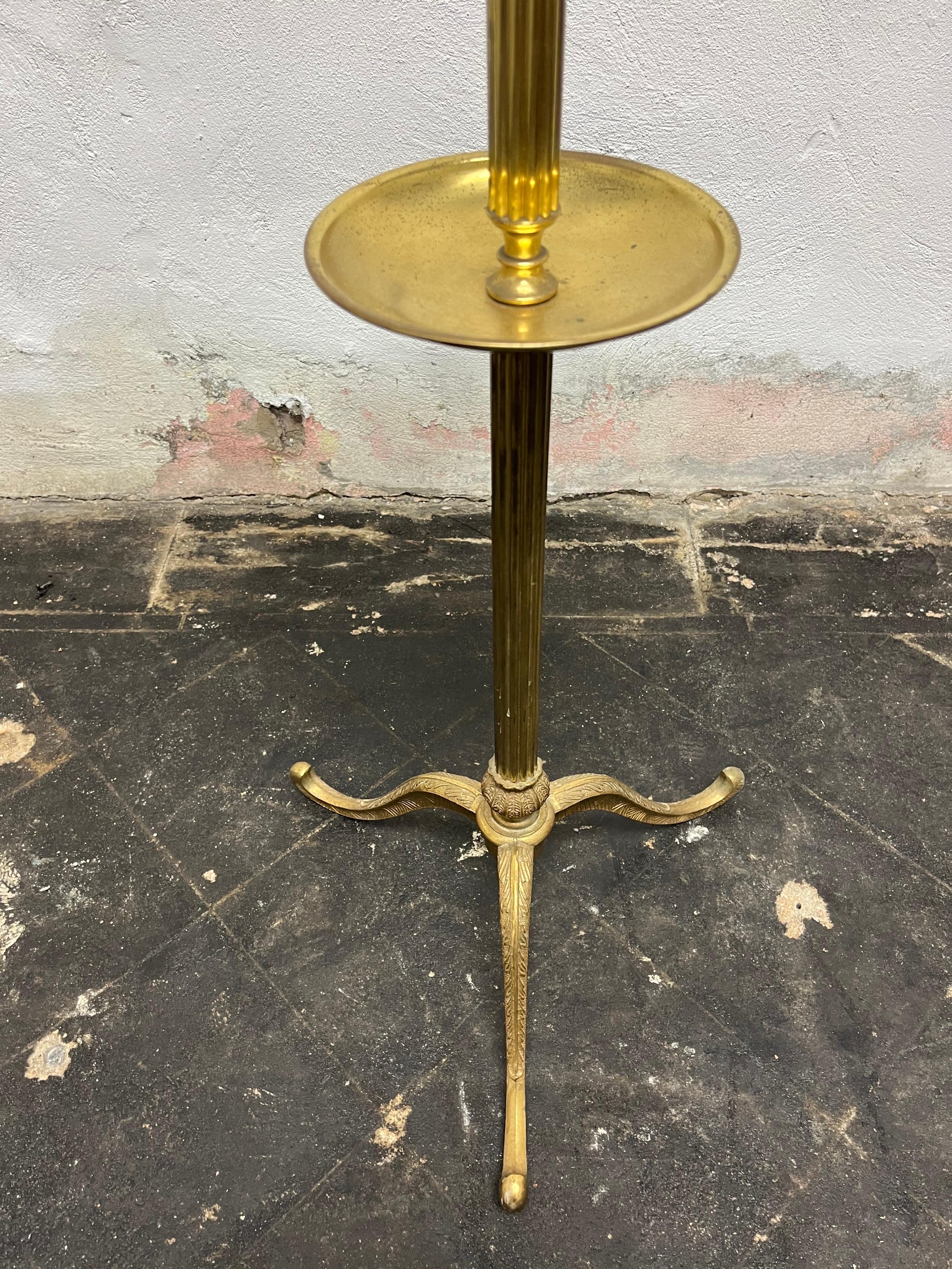 Mid Century French Brass Valet Stand For Sale 1