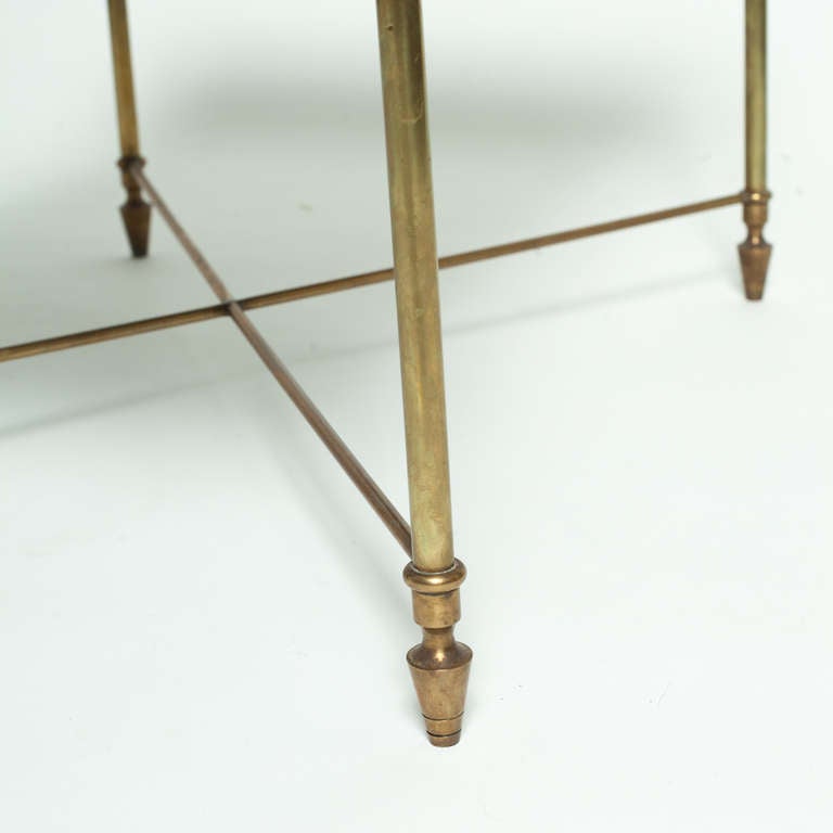Mid-20th Century Midcentury French Bronze Coffee Table Jansen Style For Sale