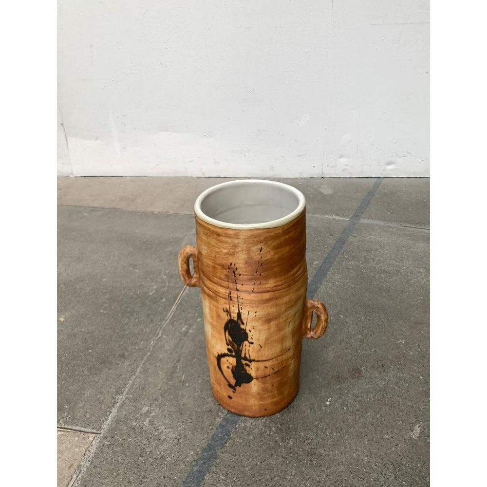 Mid-Century French Brutalist Studio Pottery Floor Vase, 1960s For Sale 5