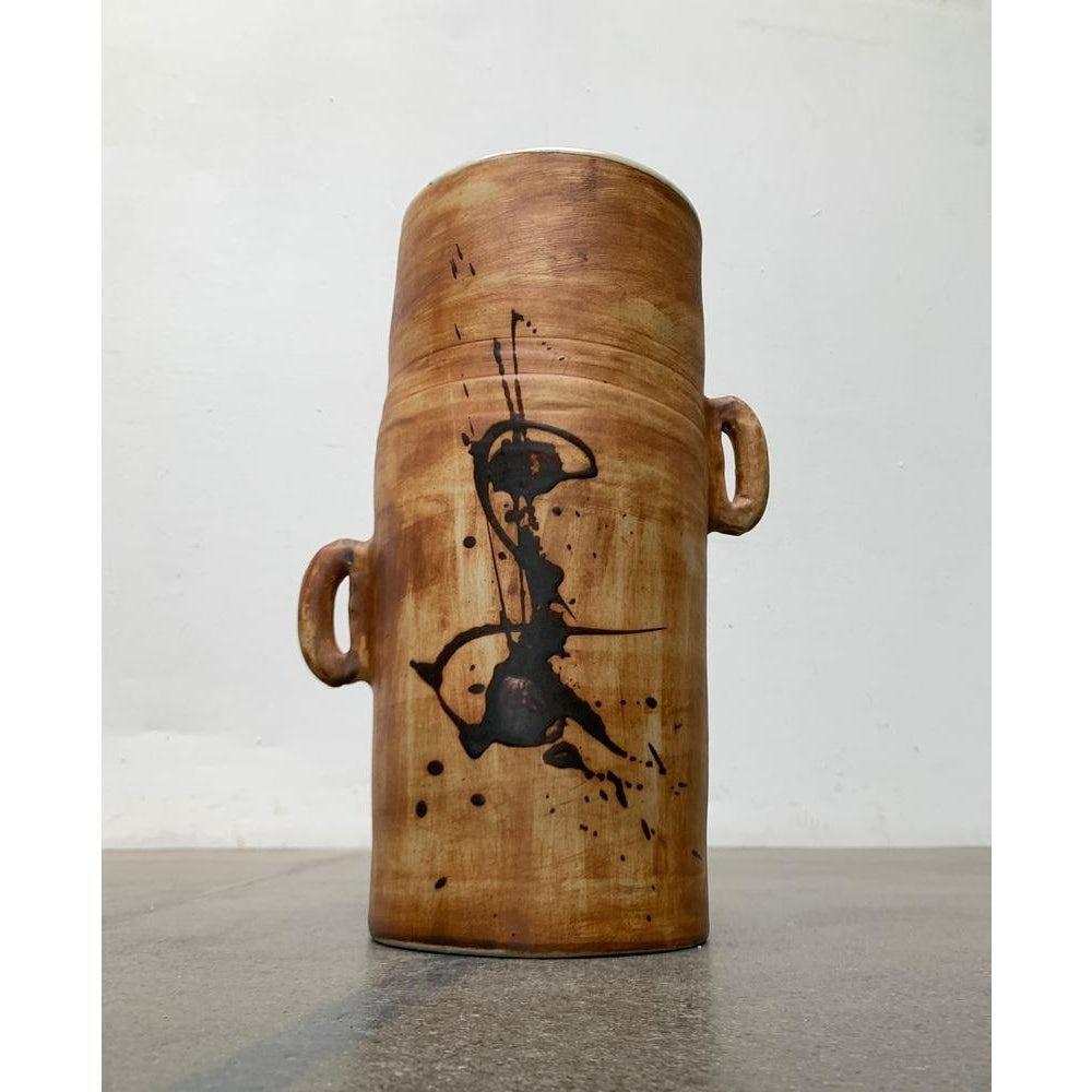 Mid-Century French Brutalist Studio Pottery Floor Vase, 1960s For Sale 7