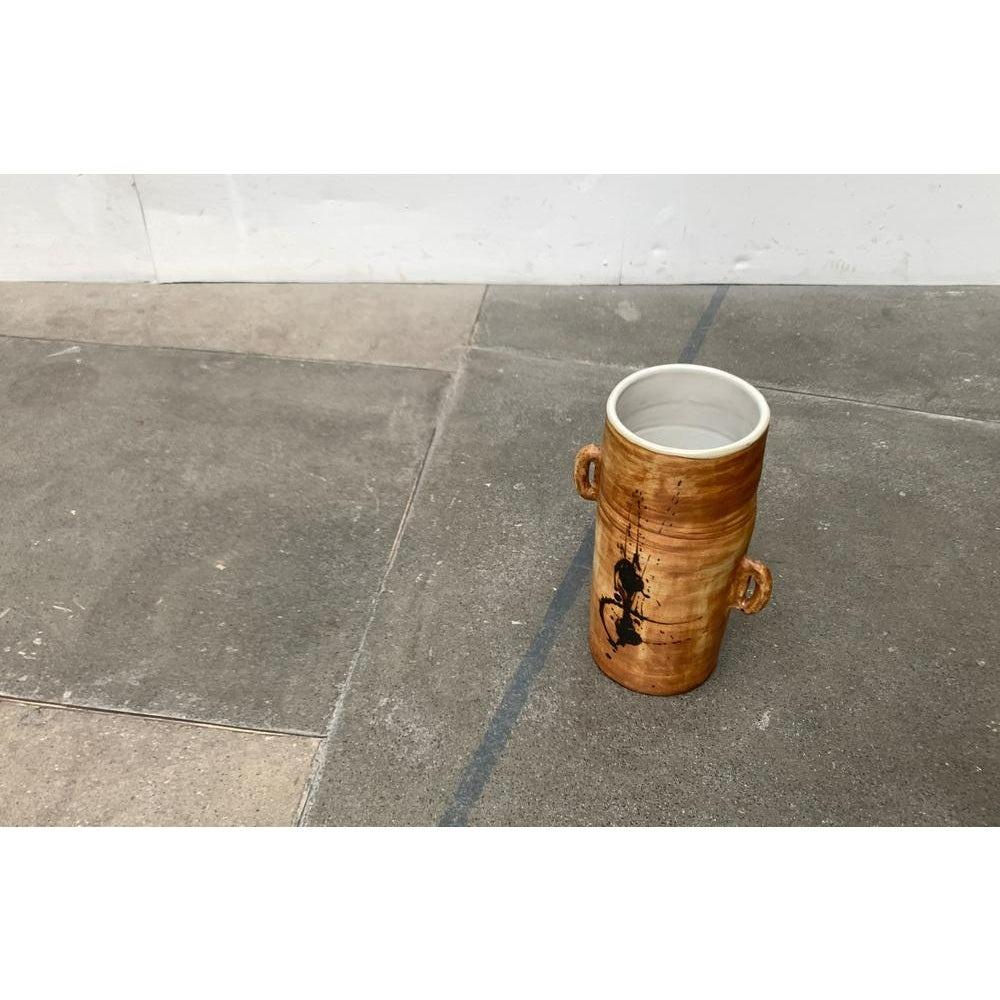 20th Century Mid-Century French Brutalist Studio Pottery Floor Vase, 1960s For Sale