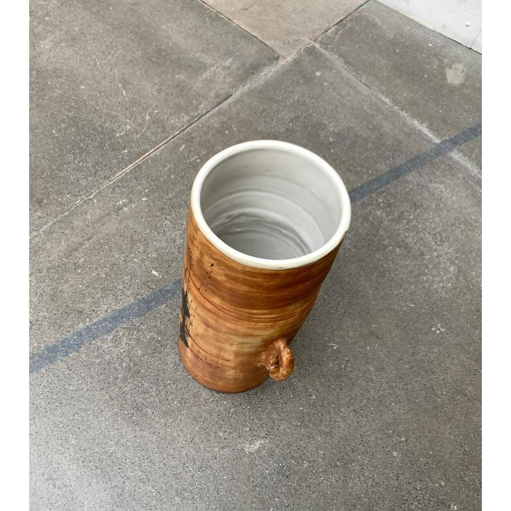 Mid-Century French Brutalist Studio Pottery Floor Vase, 1960s For Sale 2