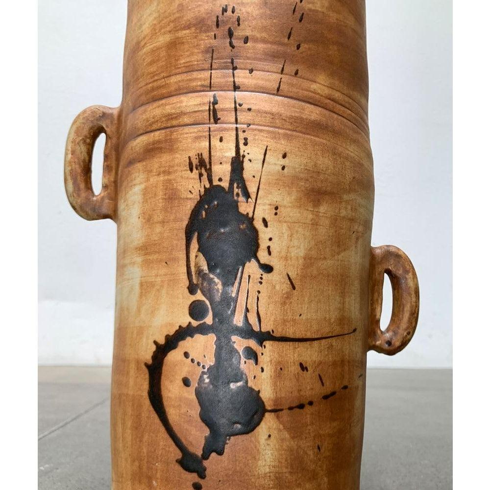 Mid-Century French Brutalist Studio Pottery Floor Vase, 1960s For Sale 4