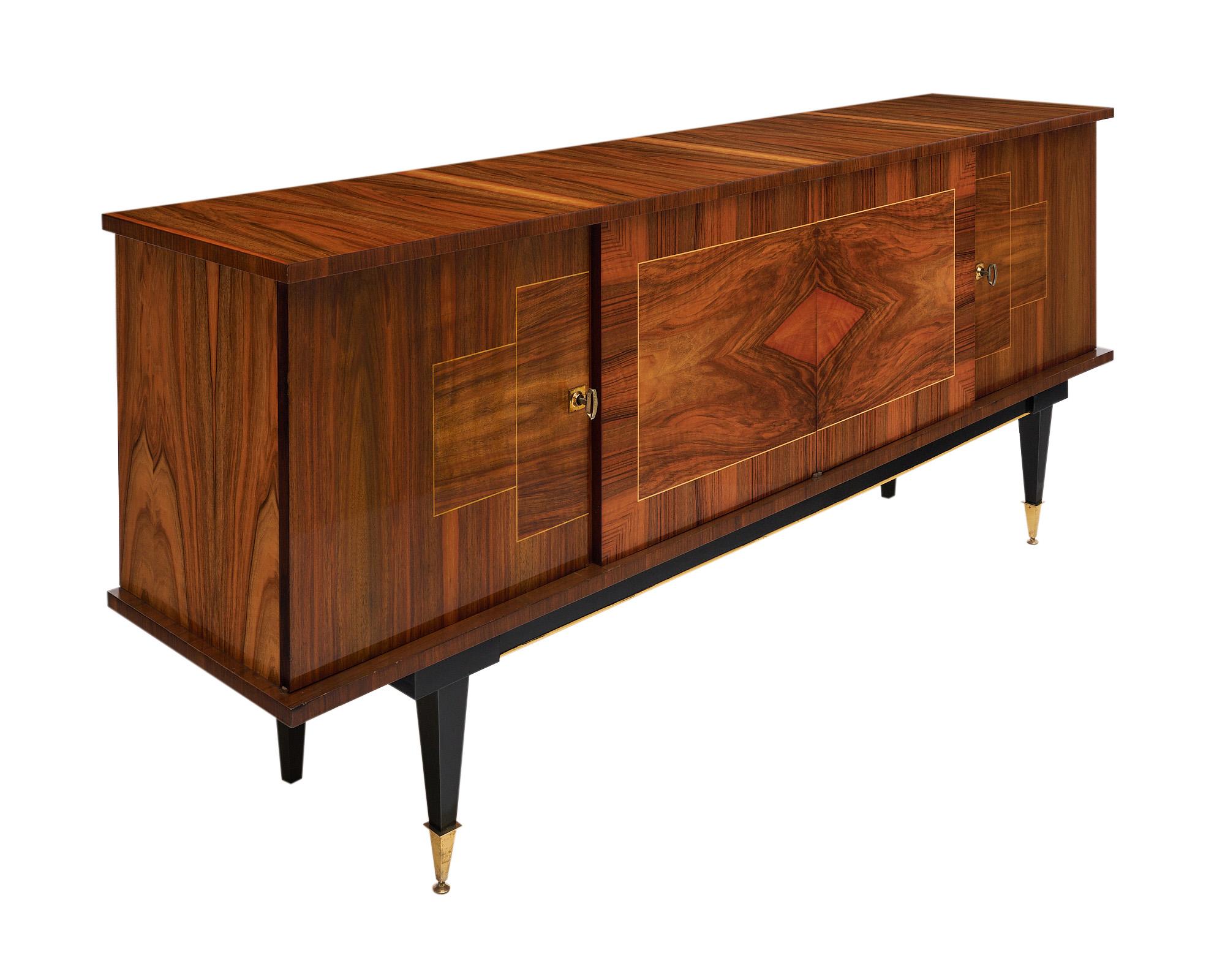 Mid-Century Modern Mid-Century French Burled Buffet