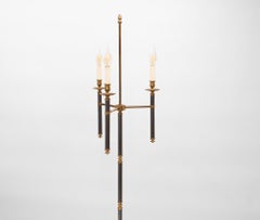 Mid Century French Candelabra Floor Lamp Circa 1950s