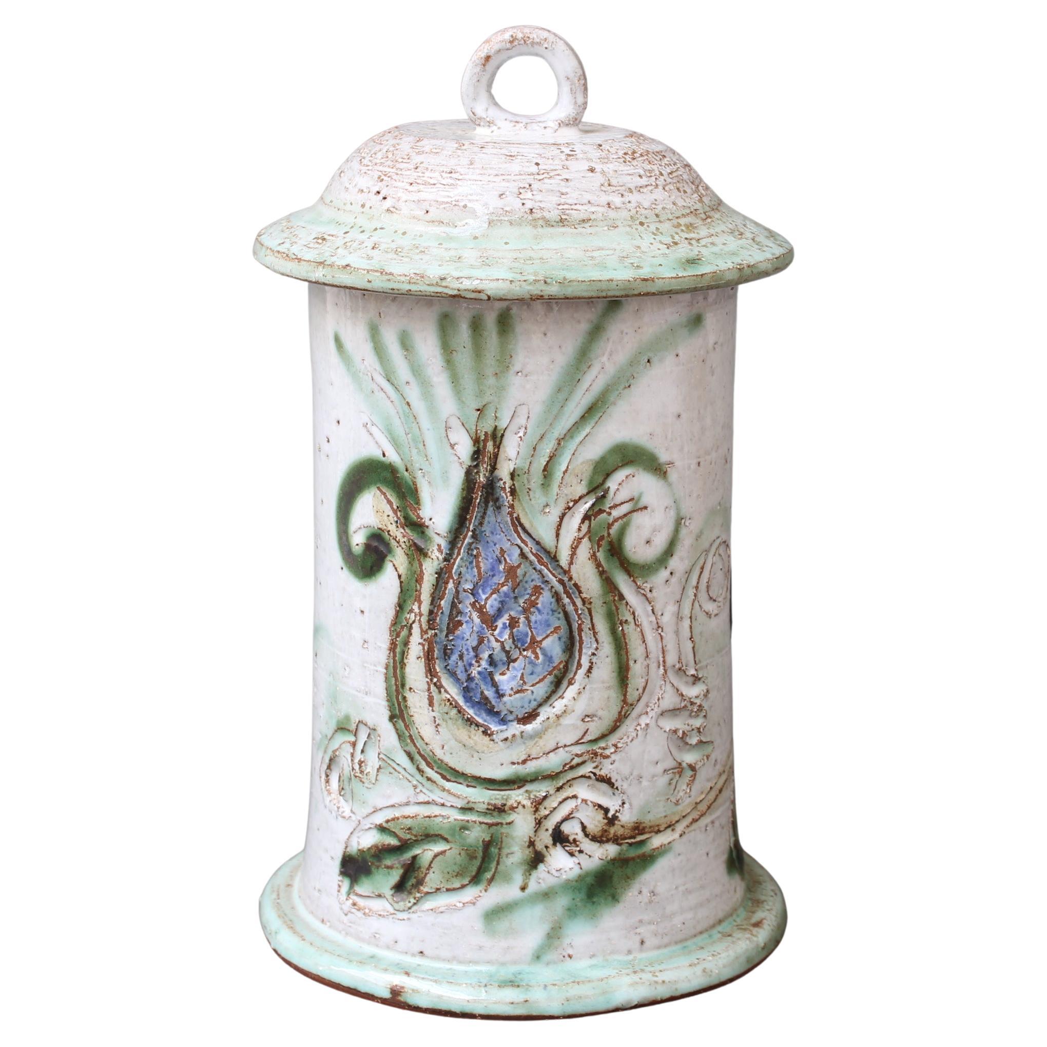 Mid-Century French Ceramic Apothecary Jar by Albert Thiry 'circa 1960s'