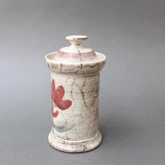 Midcentury French Ceramic Apothecary Jar by Gustave Reynaud for Le Mûrier