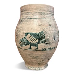 Mid Century French Ceramic Bird Vase by Jacques Blin