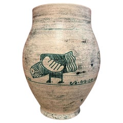 Mid Century French Ceramic Bird Vase by Jacques Blin