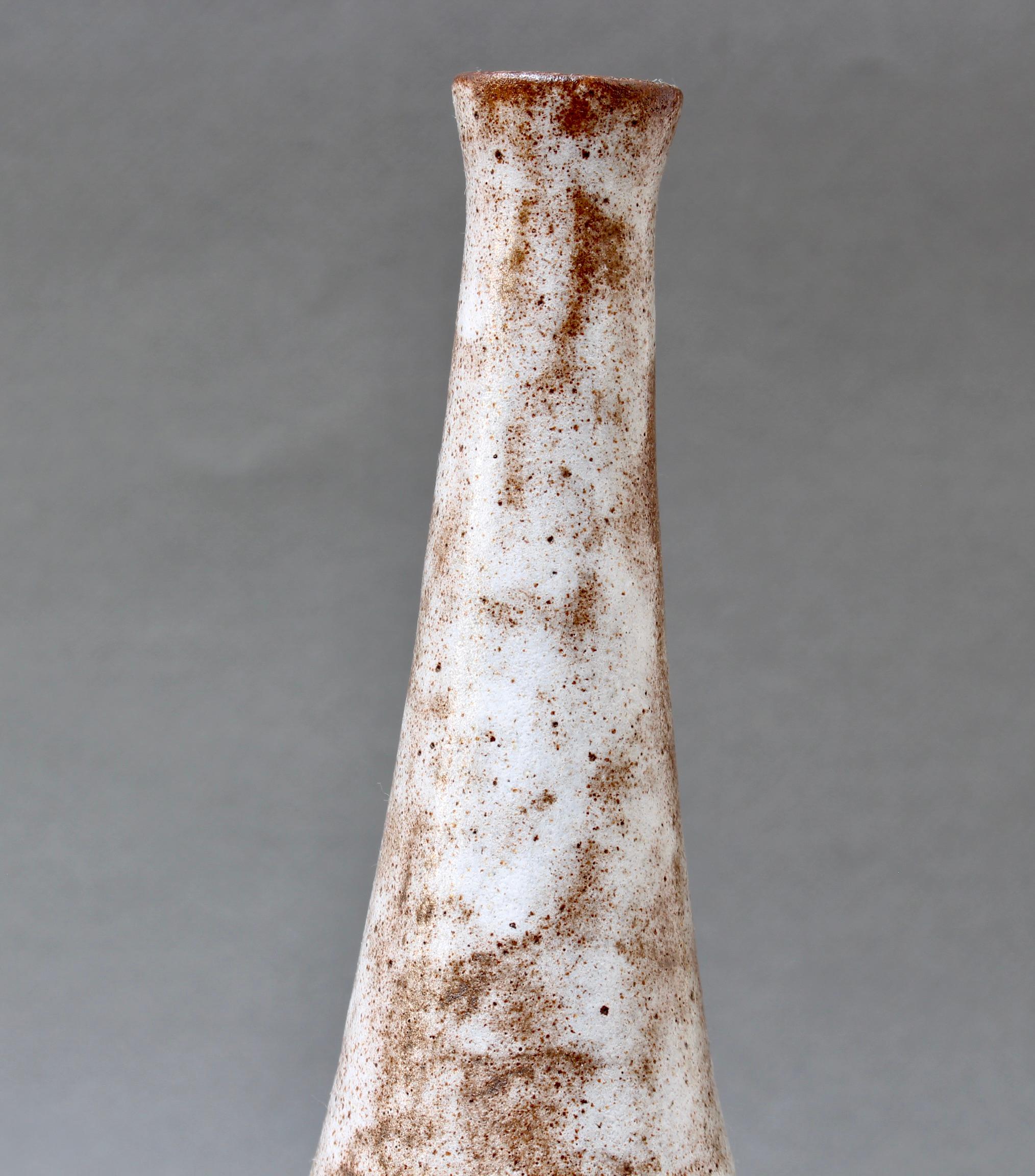 Mid-20th Century Mid-Century French Ceramic Bottle / Vase by Alexandre Kostanda, circa 1960s For Sale