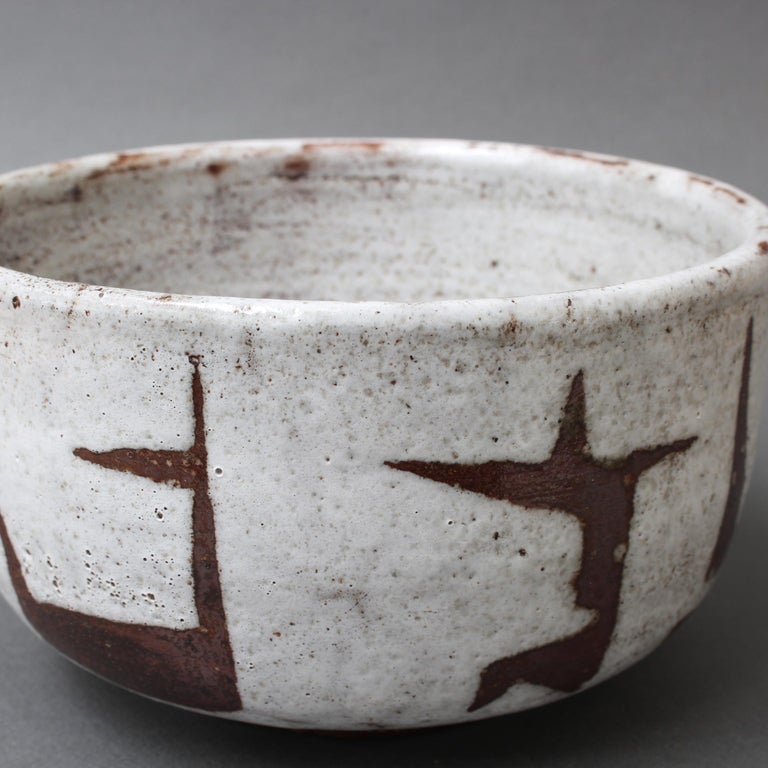 Midcentury French Ceramic Bowl by Jean Rivier, circa 1960s at 1stDibs