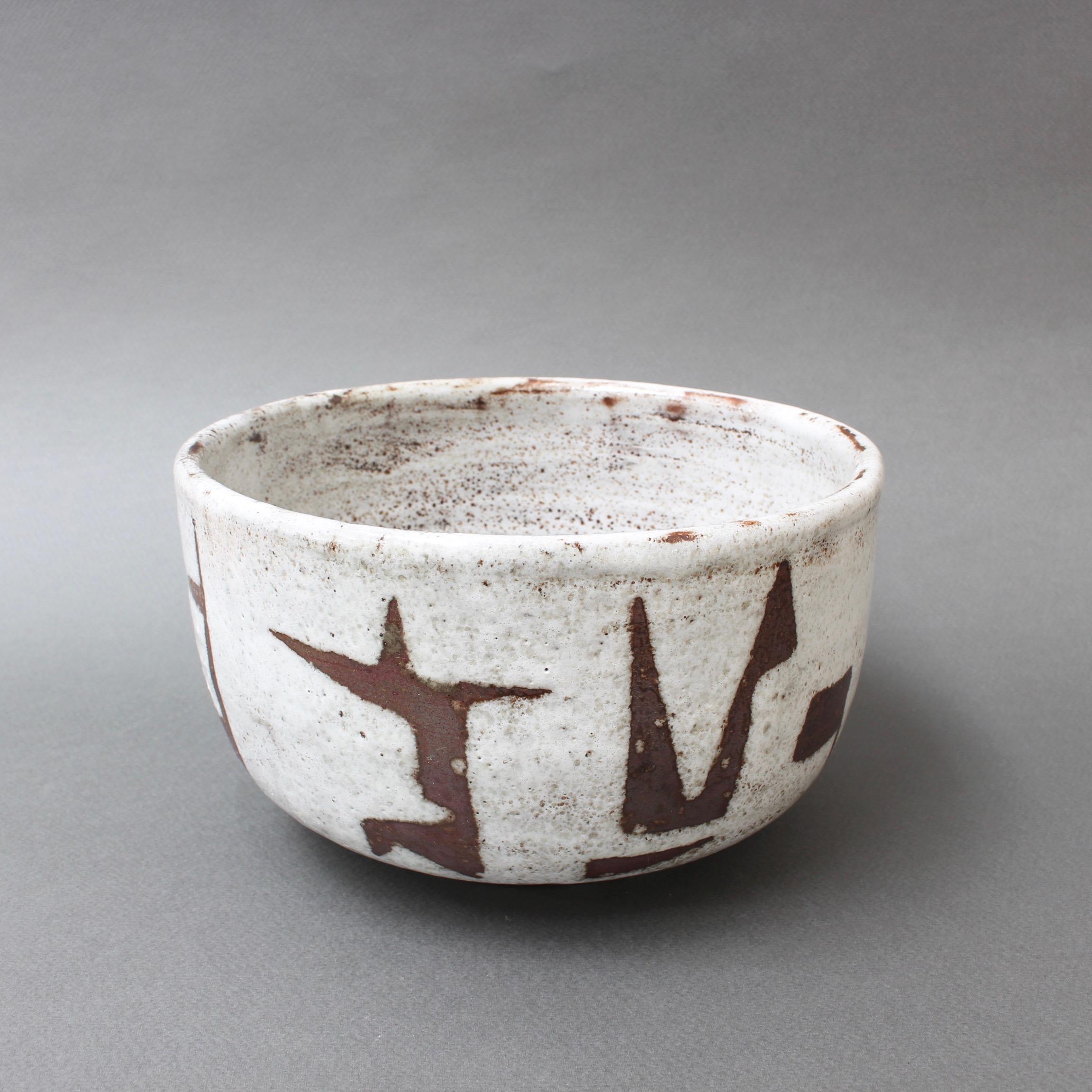 Mid-Century Modern Midcentury French Ceramic Bowl by Jean Rivier, circa 1960s