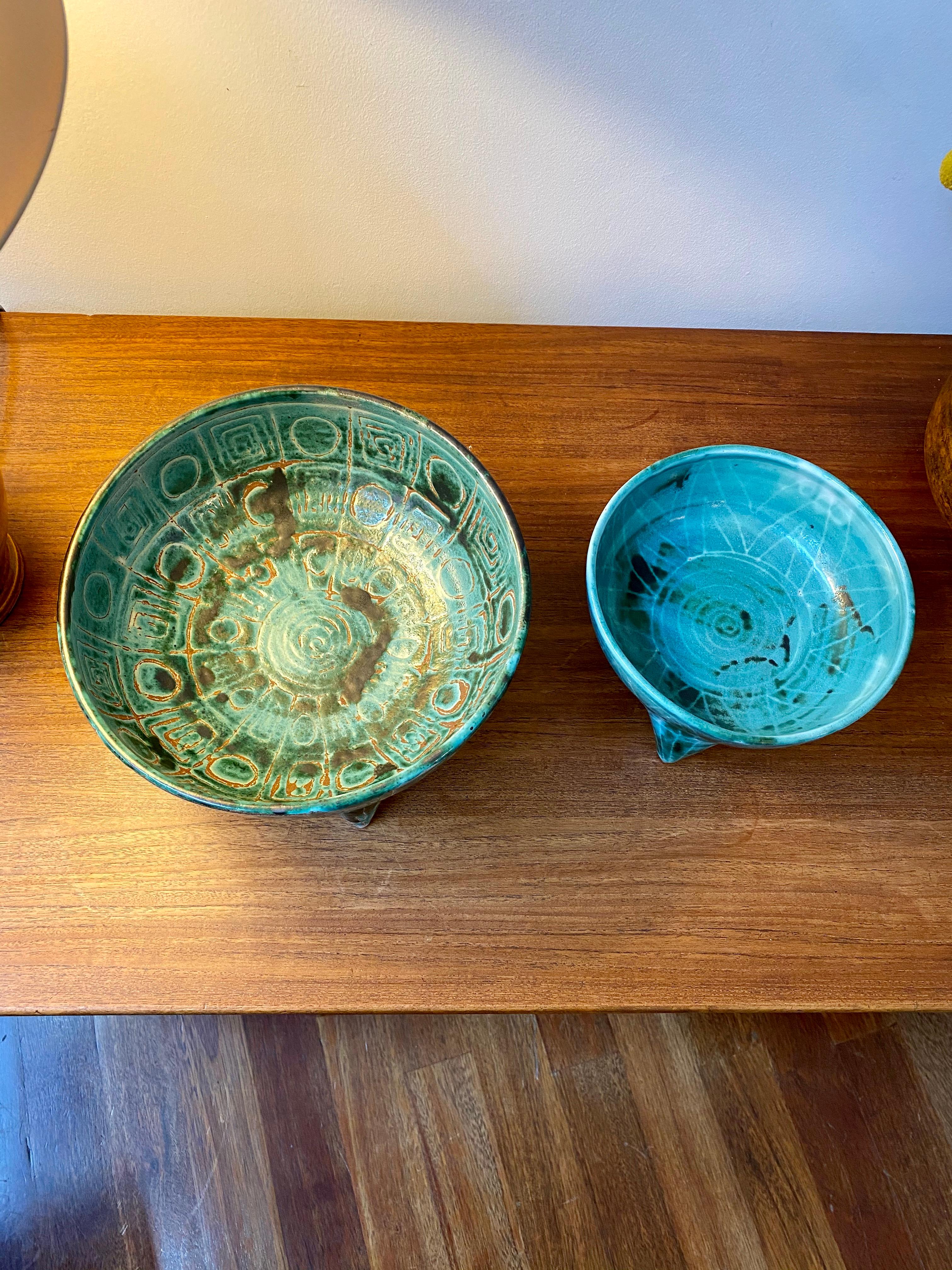 Midcentury French Ceramic Bowl by Robert Picault, circa 1950s 10