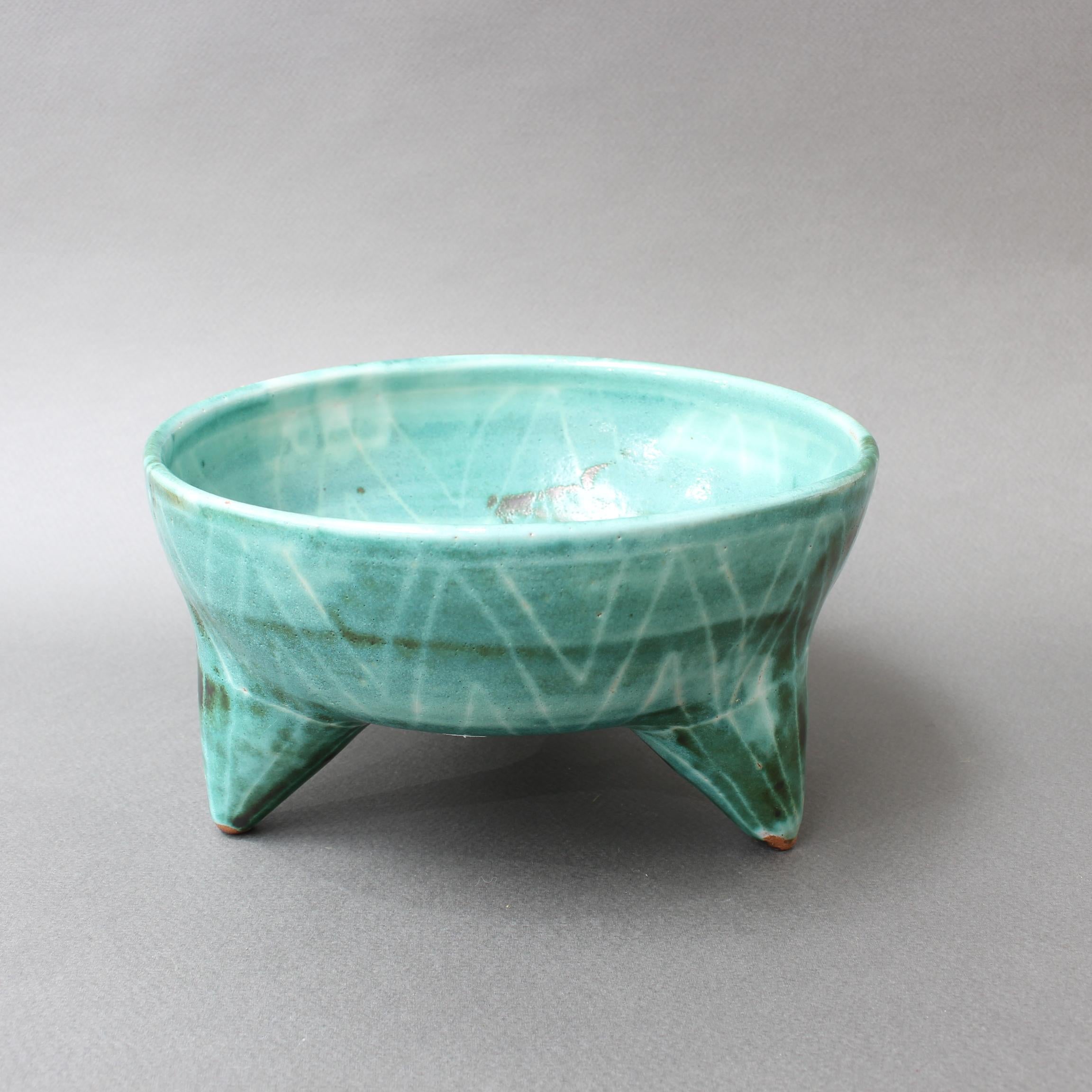 Midcentury French Ceramic Bowl by Robert Picault, circa 1950s 1