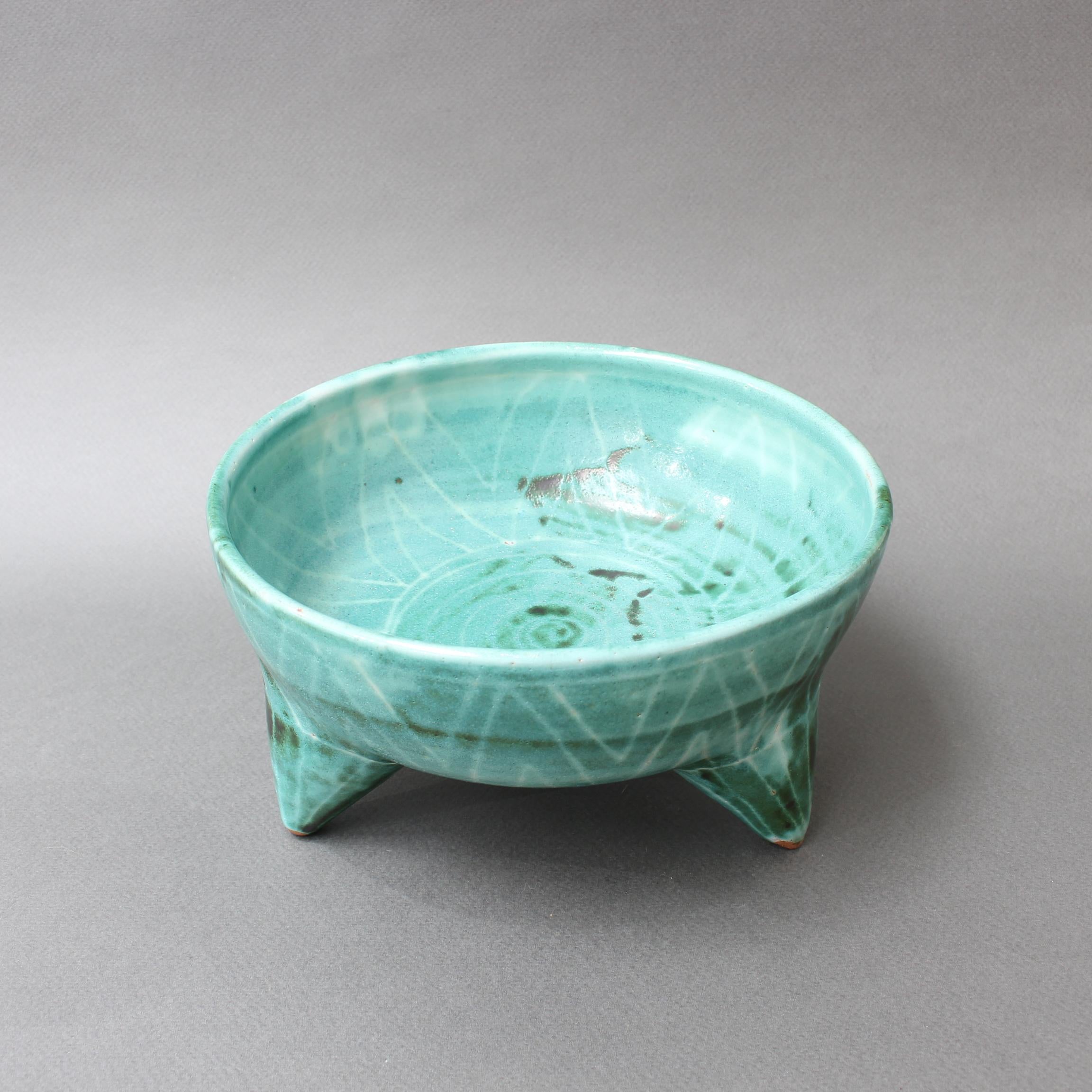 Midcentury French Ceramic Bowl by Robert Picault, circa 1950s 2
