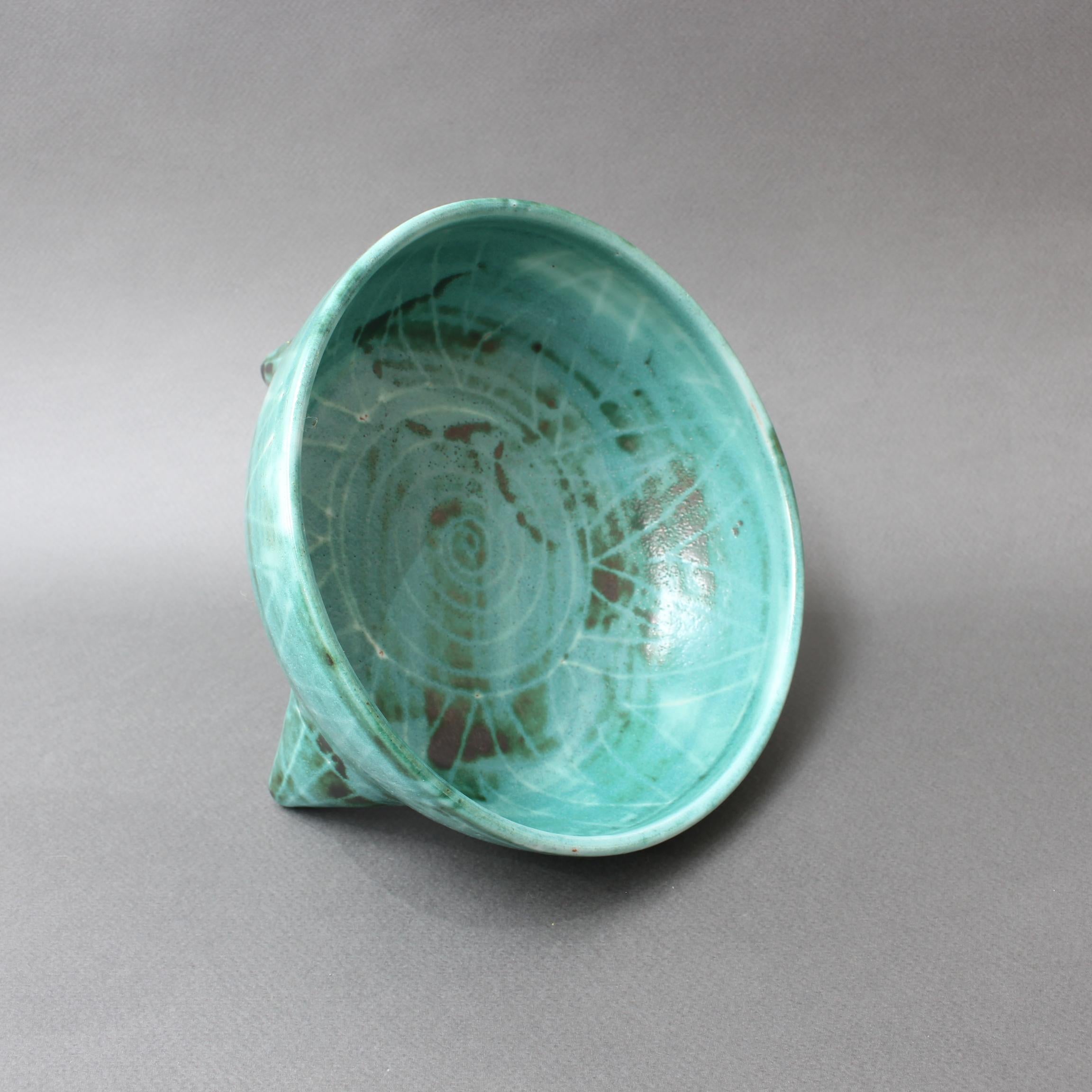 Midcentury French Ceramic Bowl by Robert Picault, circa 1950s 3