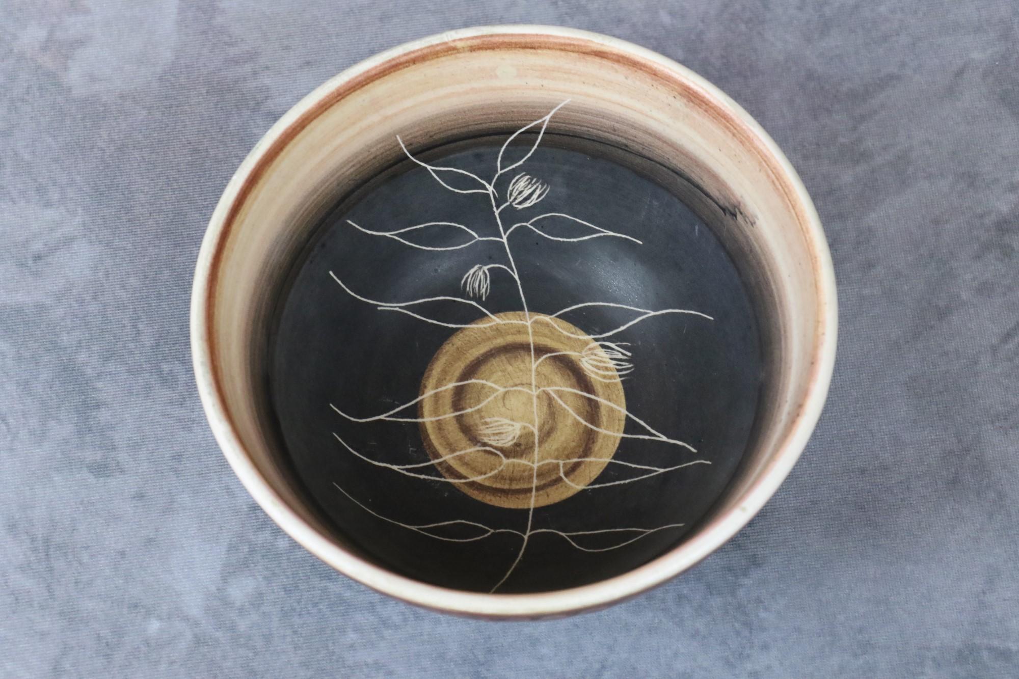 Ceramica Mid-Century French Ceramic Bowl by Tapis Vert Studio, Vallauris, circa 1950s in vendita
